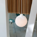 wohlert white pendant lamp designed by Vilhelm Wohlert for Louis Poulsen