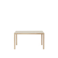 workshop dining table in warm grey by muuto