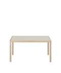 workshop dining table in warm grey designed by muuto 