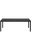 workshop dining table designed by muuto in black linoleum 