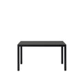 workshop dining table in black linoleum designed by muuto 