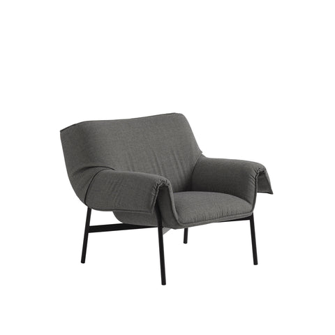 wrap lounge chair in Sabi 151 and Black upholstery by muuto