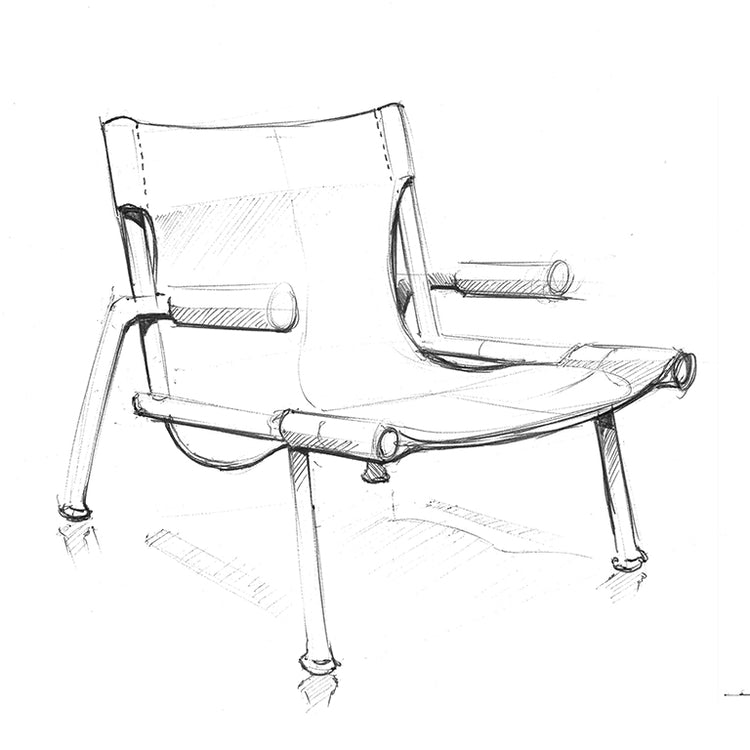 Wyatt Sling Chair by Gus* Modern