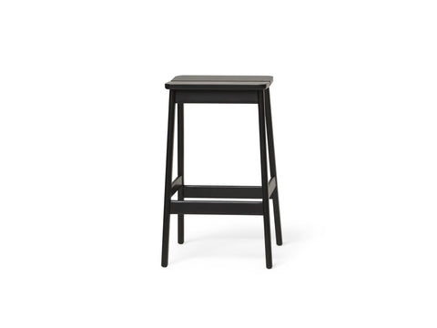 angle bar stool 65 by form and refine in black stained beech