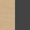 Artek Natural Lacquered Birch and Black Ceramic Tiles swatch