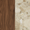 Audo Copenhagen Walnut Base and Kunis Breccia Stone swatch
