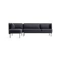 Bloke Sofa With Chaise by Blu Dot in Rostenkowski Blue, left-facing