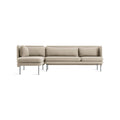 Bloke Sofa With Chaise by Blu Dot in Tait Stone, left-facing