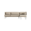 Bloke Sofa With Chaise by Blu Dot in Tait Stone, right-facing