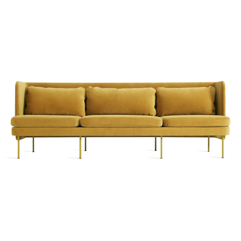 Bloke 95" Modern Sofa by Blu Dot in Ochre Velvet