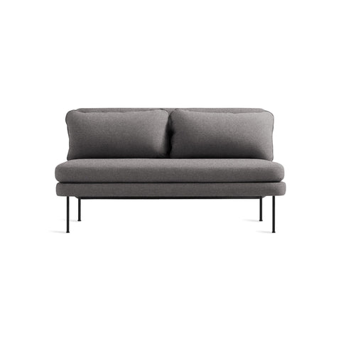 Bloke 60 Armless Sofa by Blu Dot, low front view
