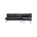 Bloke Armless Sofa With Chaise by Blu Dot in Rostenkowski Blue, right-facing