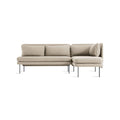 Bloke Armless Sofa With Chaise by Blu Dot