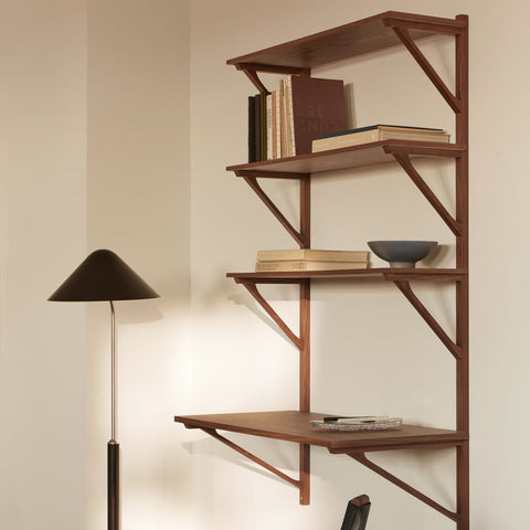 BM29 Shelf with Desk 1-Wide by Borge Mogensen for Fredericia Furniture