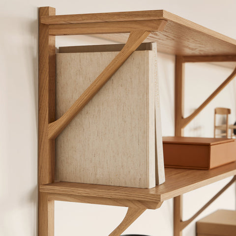 BM29 Shelf with Desk 1-Wide by Borge Mogensen for Fredericia Furniture