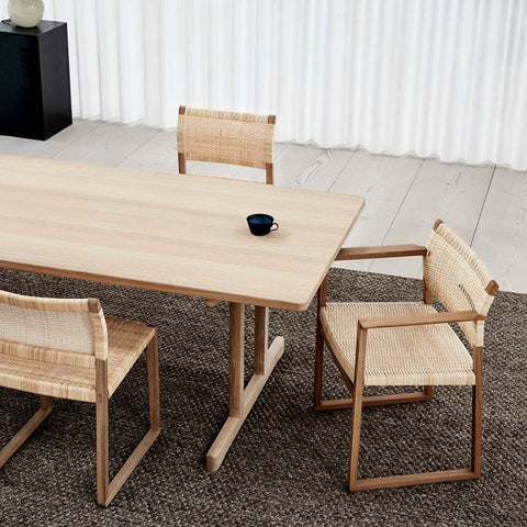 dining chairs and dining table by borge mogensen for fredericia furniture 