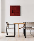 bm61 dining chair by borge mogensen with black oak frame and natural linen webbing