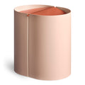 binwell modern wastebasket by Blu Dot in blush