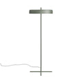 modern bobber floor lamp by Blu Dot in grey green