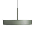 Grey Green Blu Dot Bobber Large Pendant Light in grey green, front view