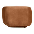 Blu Dot Bustle 101" Sofa in copper velvet side view on white background