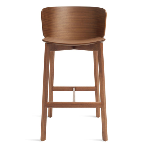 buddy stool by Blu Dot in walnut