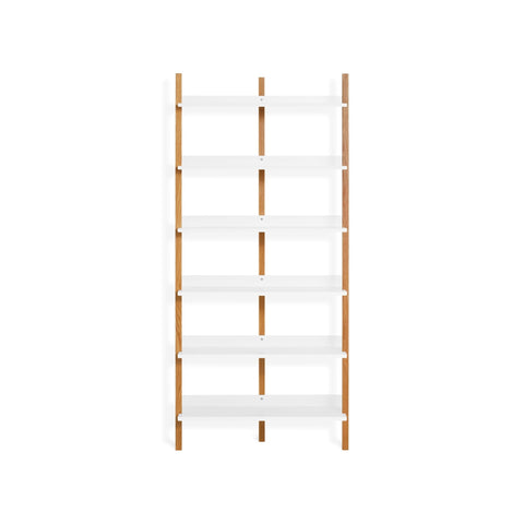 Browser Tall Bookcase by Blu Dot in White Oak White