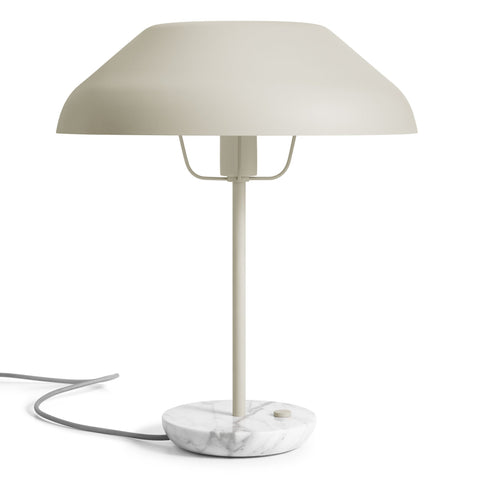 beau modern table lamp by blu dot in putty 