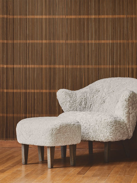 Audo Copenhagen Ingeborg Ottoman with the Ingeborg Lounge Chair