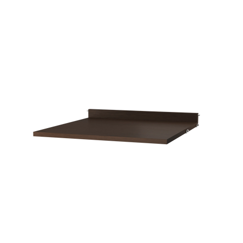 String Furniture Work Desk in dark oak – modern Scandinavian design desk for String modular shelving system.