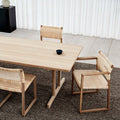 c18 dining table and bm61 dining chairs designed by borge mogensen for fredericia furniture