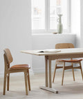 c18 dining table in soaped oak designed by borge mogensen for fredericia furniture