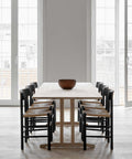 c18 dining table and j39 dining chairs designed by borge mogensen for fredericia furniture