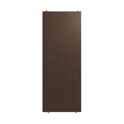 String Furniture shelves W78 x D30 cm in dark oak wood, 3-pack by Nisse & Kajsa Strinning – Scandinavian design shelves