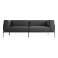 modern outdoor cache sofa by Blu Dot in sunbrella coal