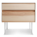 modern Clad Nightstand by Blu Dot in white oak