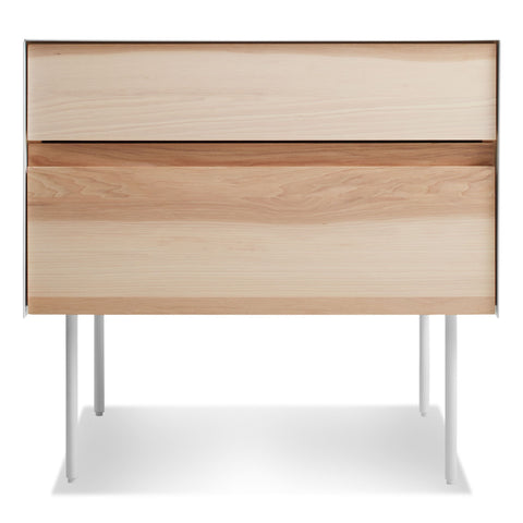modern Clad Nightstand by Blu Dot in white oak