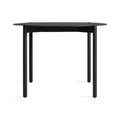 Comeuppance Round Dining Table by Blu Dot in Oblivion powder-coated aluminum, 42" round, front view