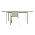 Blu Dot Comeuppance 82" capsule dining table in Putty with Decade Chair