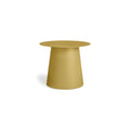low cocktail end table by Blu Dot in ochre
