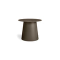 low cocktail end table by Blu Dot in dark olive