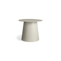 low cocktail end table by Blu Dot in putty