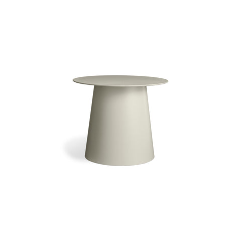 low cocktail end table by Blu Dot in putty