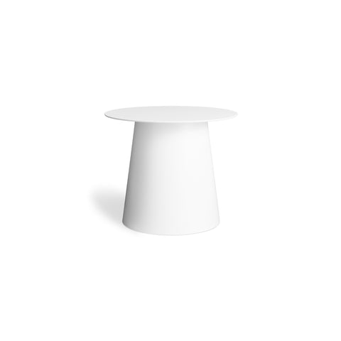 low cocktail end table by Blu Dot in white