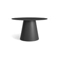 Circula 52 Round Table by Blu Dot in Oblivion, low front view