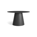 Circula 52 Round Table by Blu Dot in Oblivion, low front view