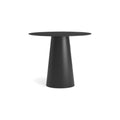 Circula Cafe Table by Blu Dot in Oblivion, low front view