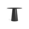 Circula Cafe Table by Blu Dot in Oblivion, low front view