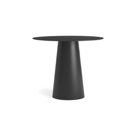 Circula Cafe Table by Blu Dot in Oblivion, low front view