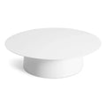 Circula Large Coffee Table by Blu Dot in White powder-coated aluminum, 48" diameter, front view